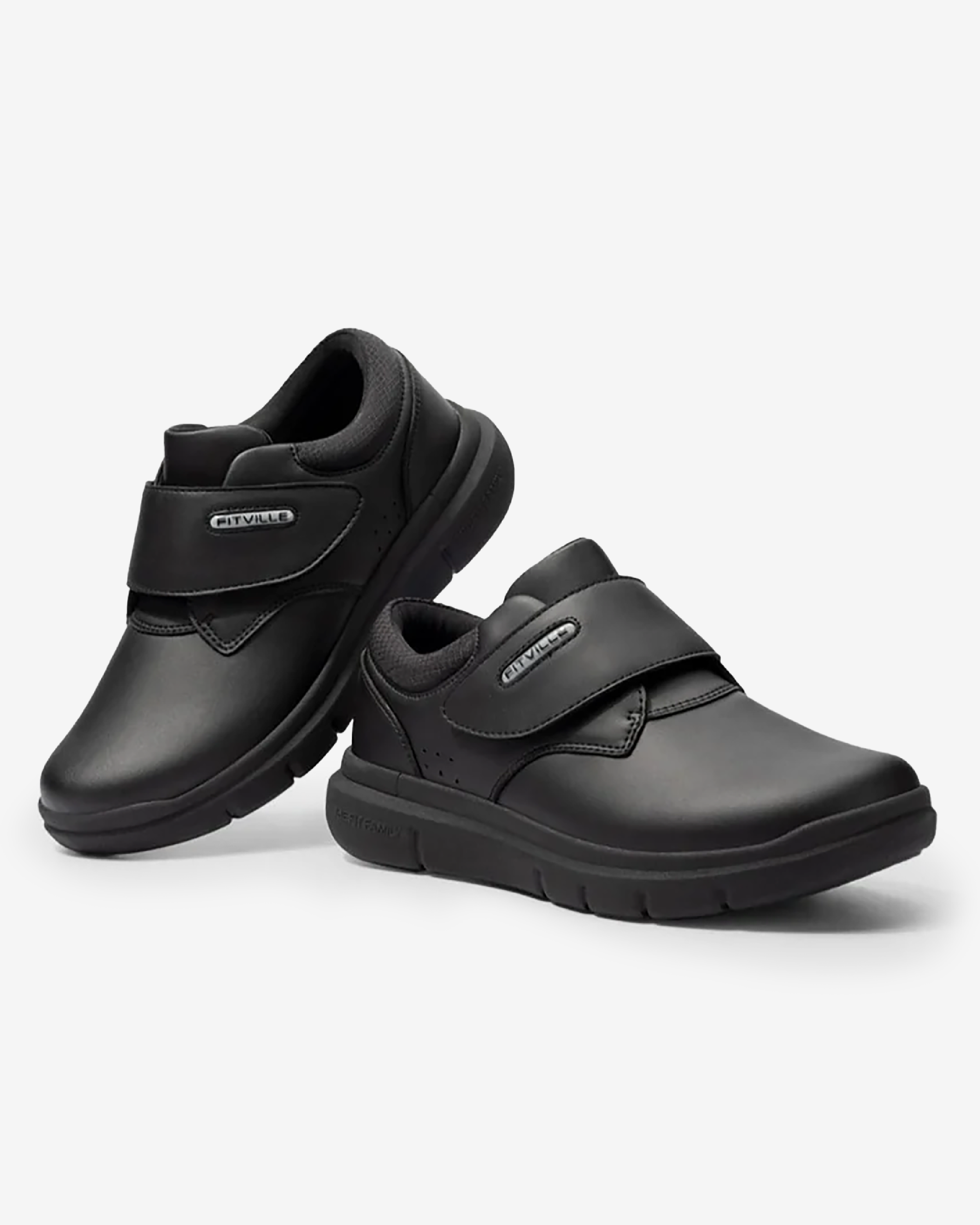 FitVille Men's EasyTop Deluxe Dress Shoe