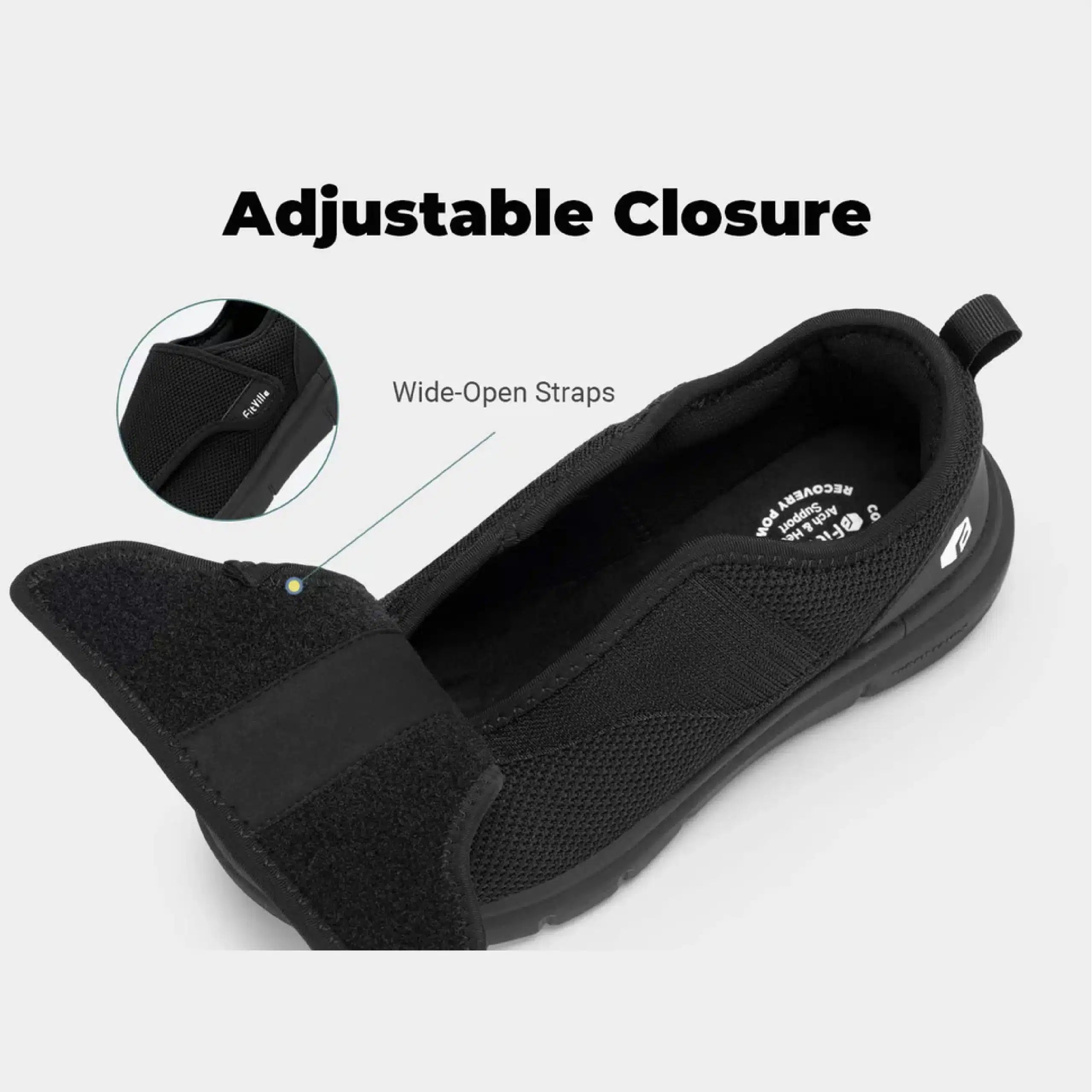 FitVille Men's EasyTop Wings Diabetic Shoes