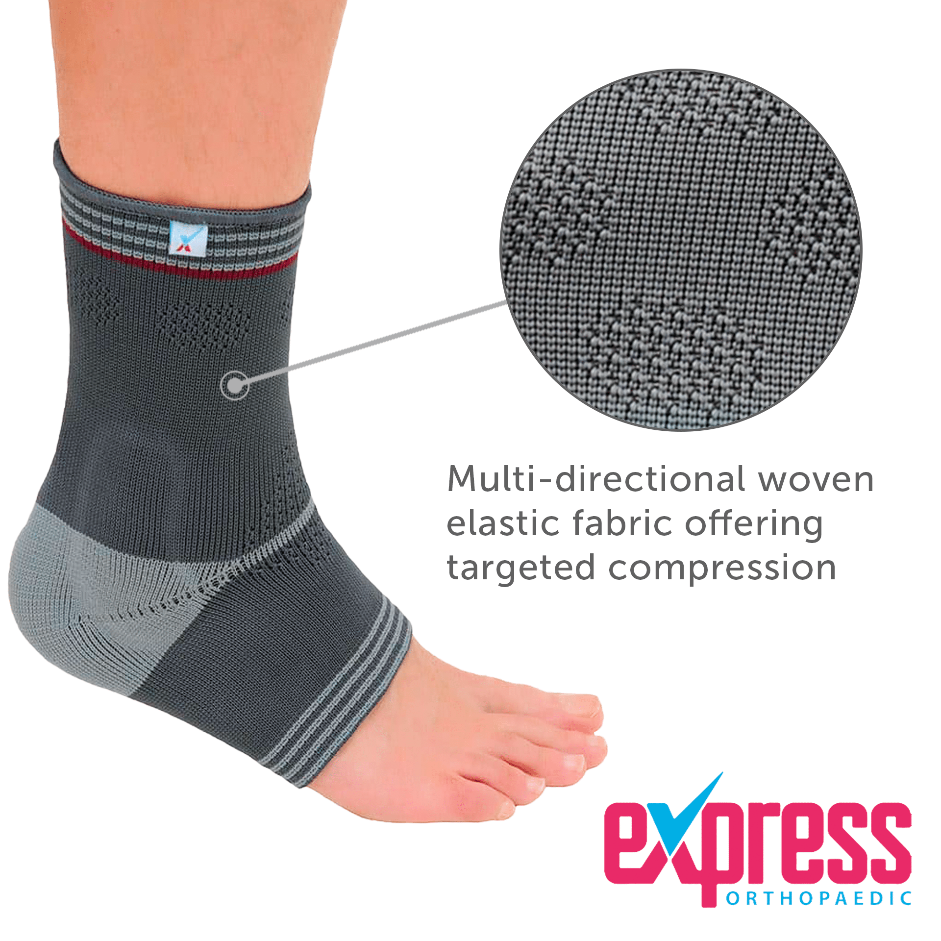 Woven Elastic Gel Ankle Sleeve