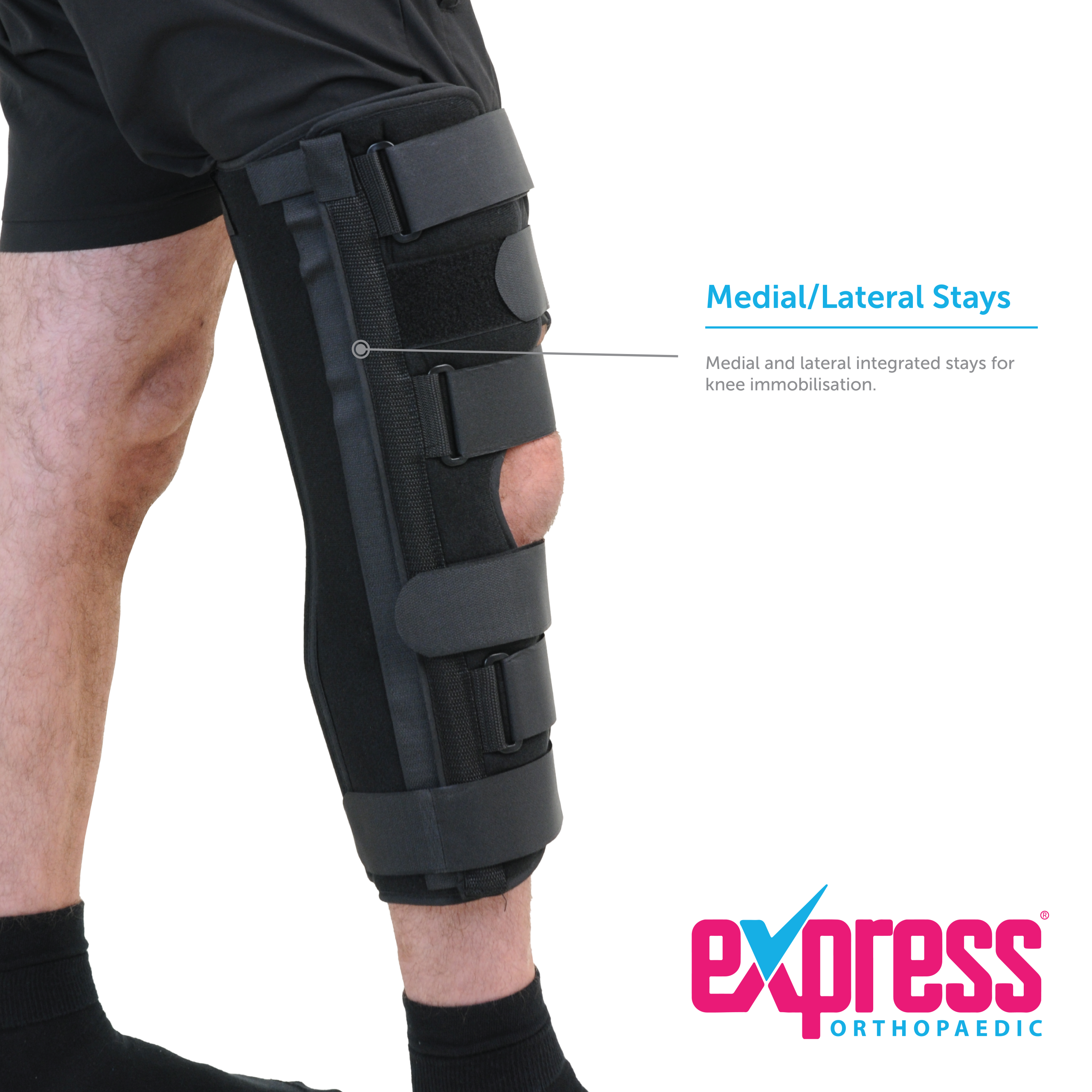 3 Panel Knee Immobiliser_KI0081_Medial and Lateral Stays