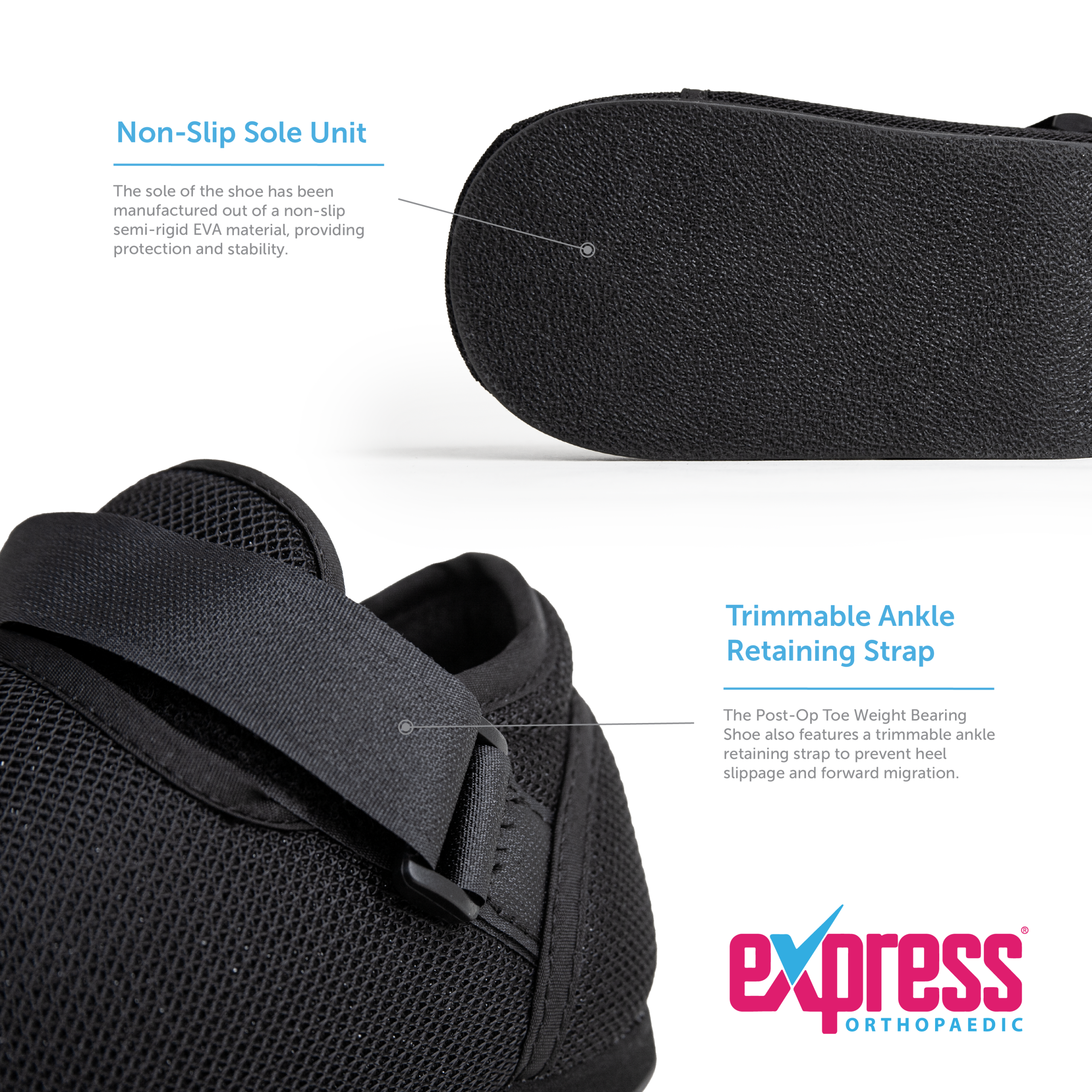 Post-Op Toe Weight Bearing Shoe