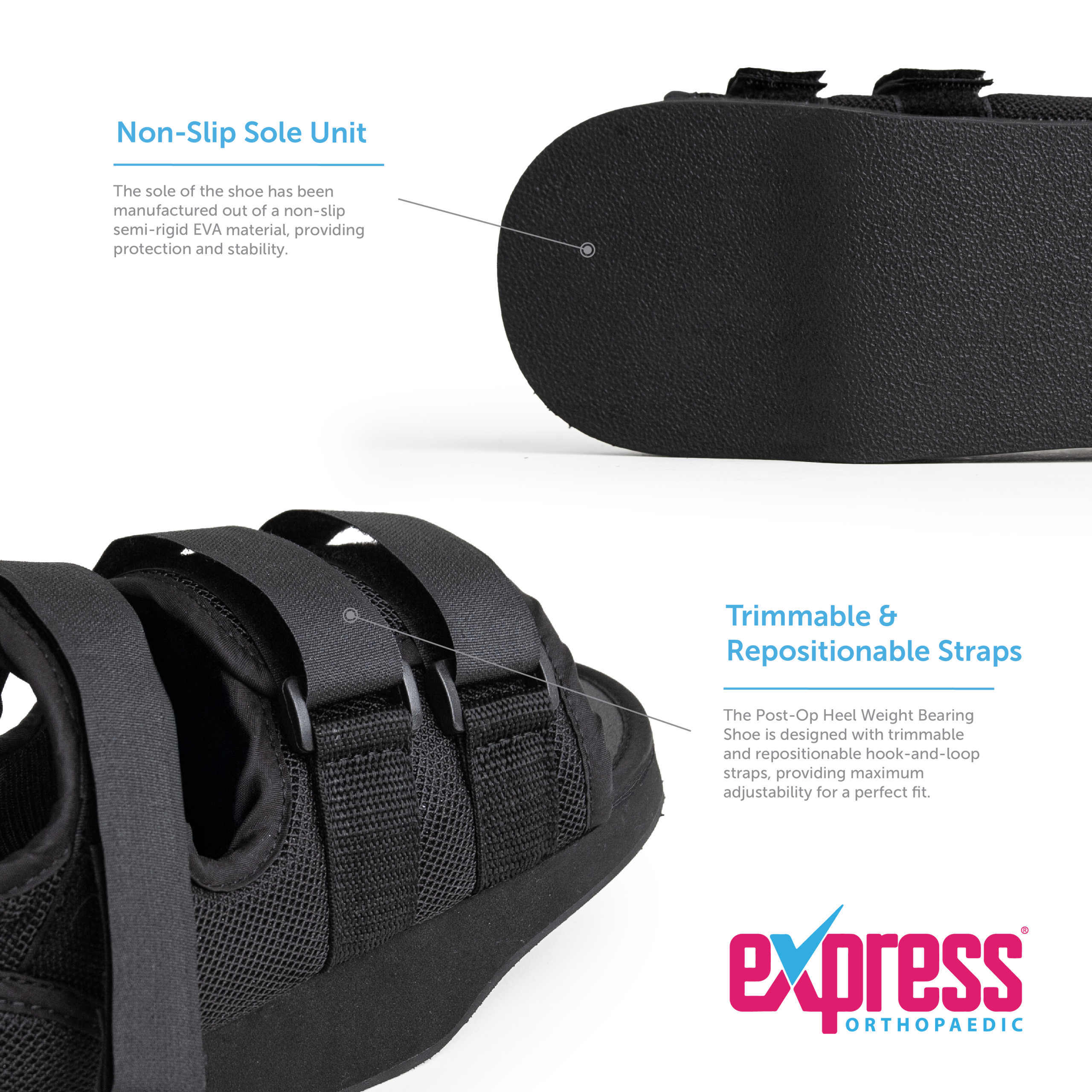 Post-Op Heel Weight Bearing Shoe