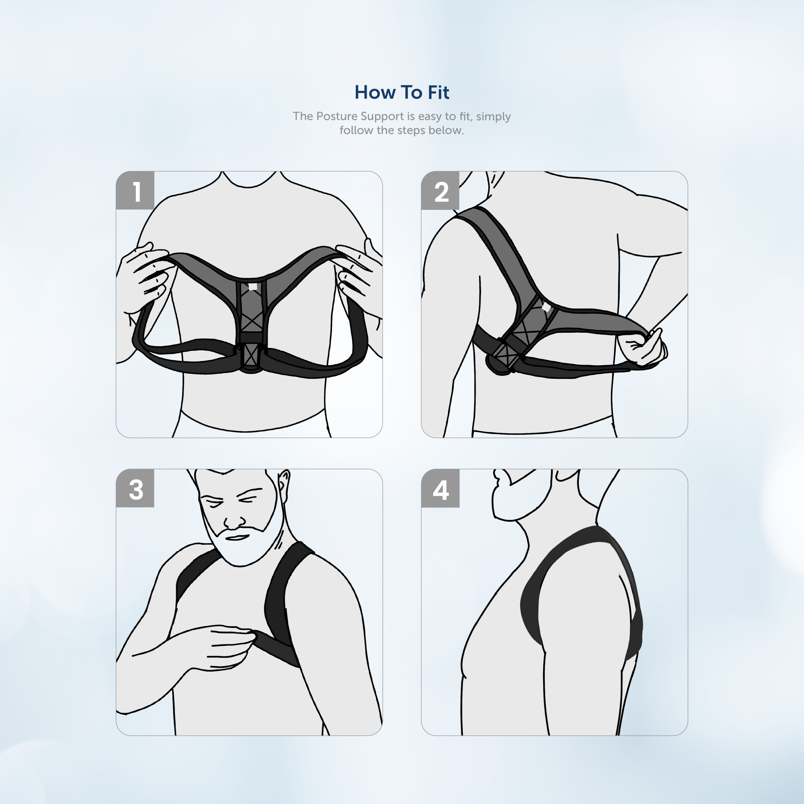 Posture Support by Express Orthopaedic Designed to correct posture and relieve pain