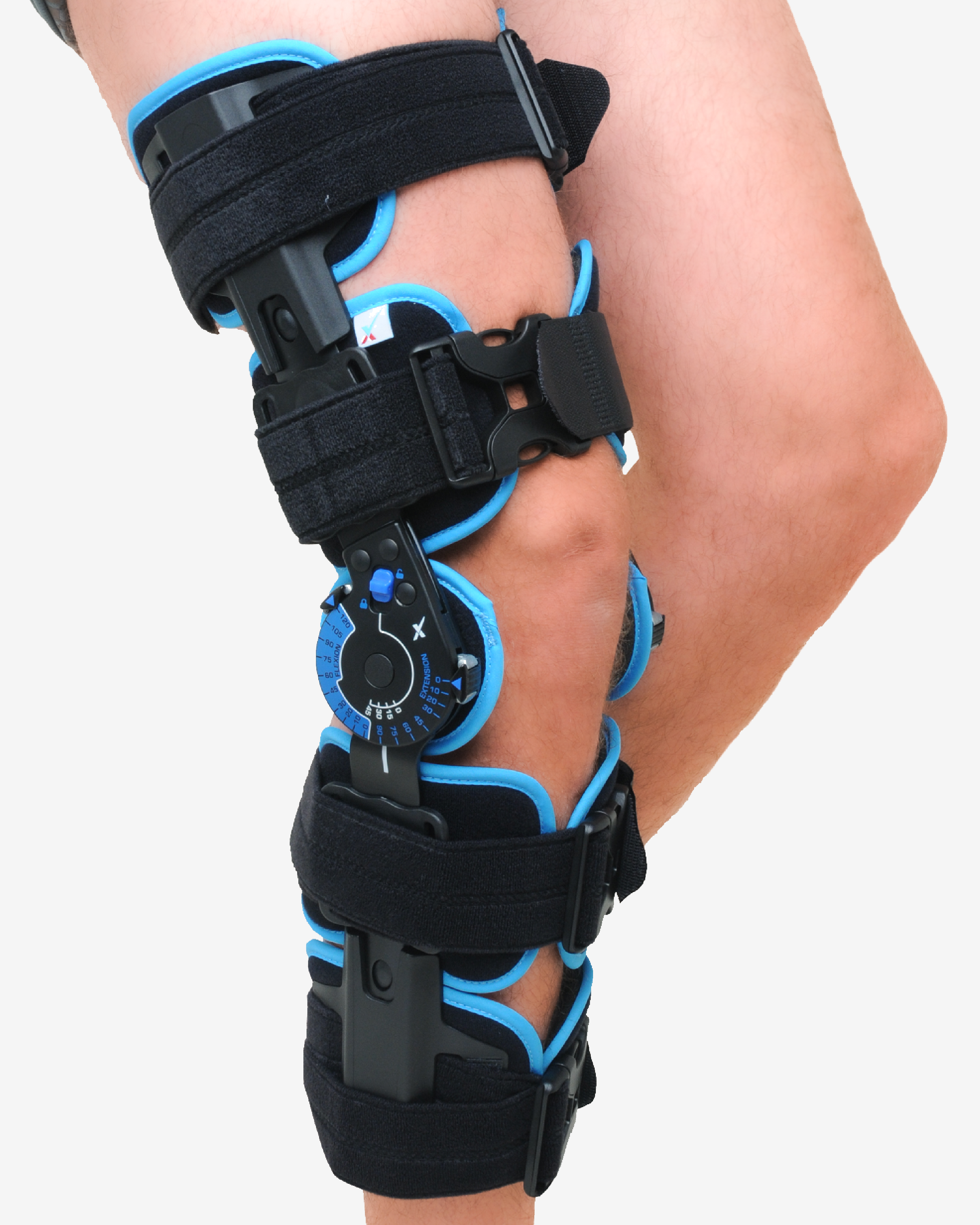 Telescopic ROM Knee Brace