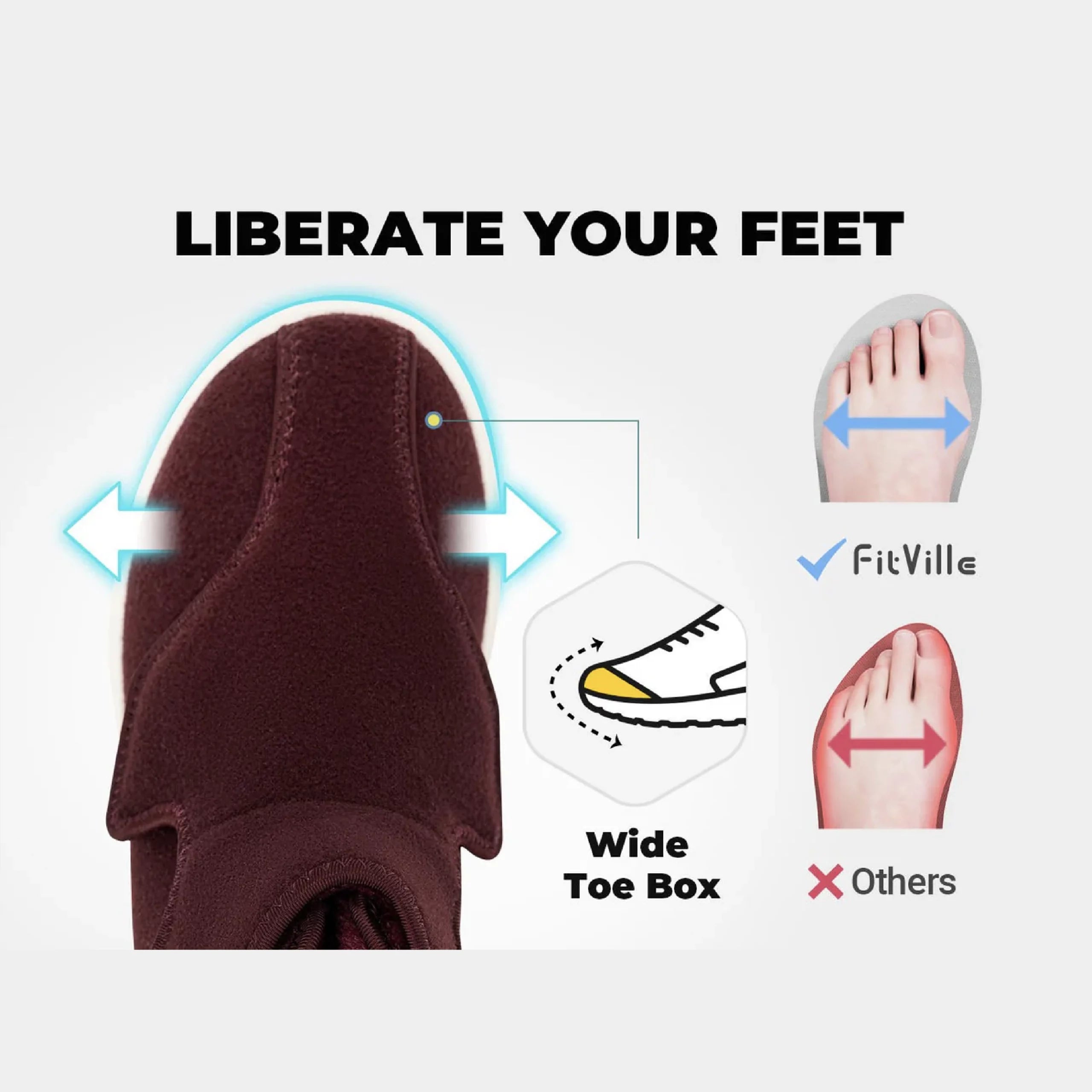 FitVille Women's EasyTop Diabetic Winter Boots V2