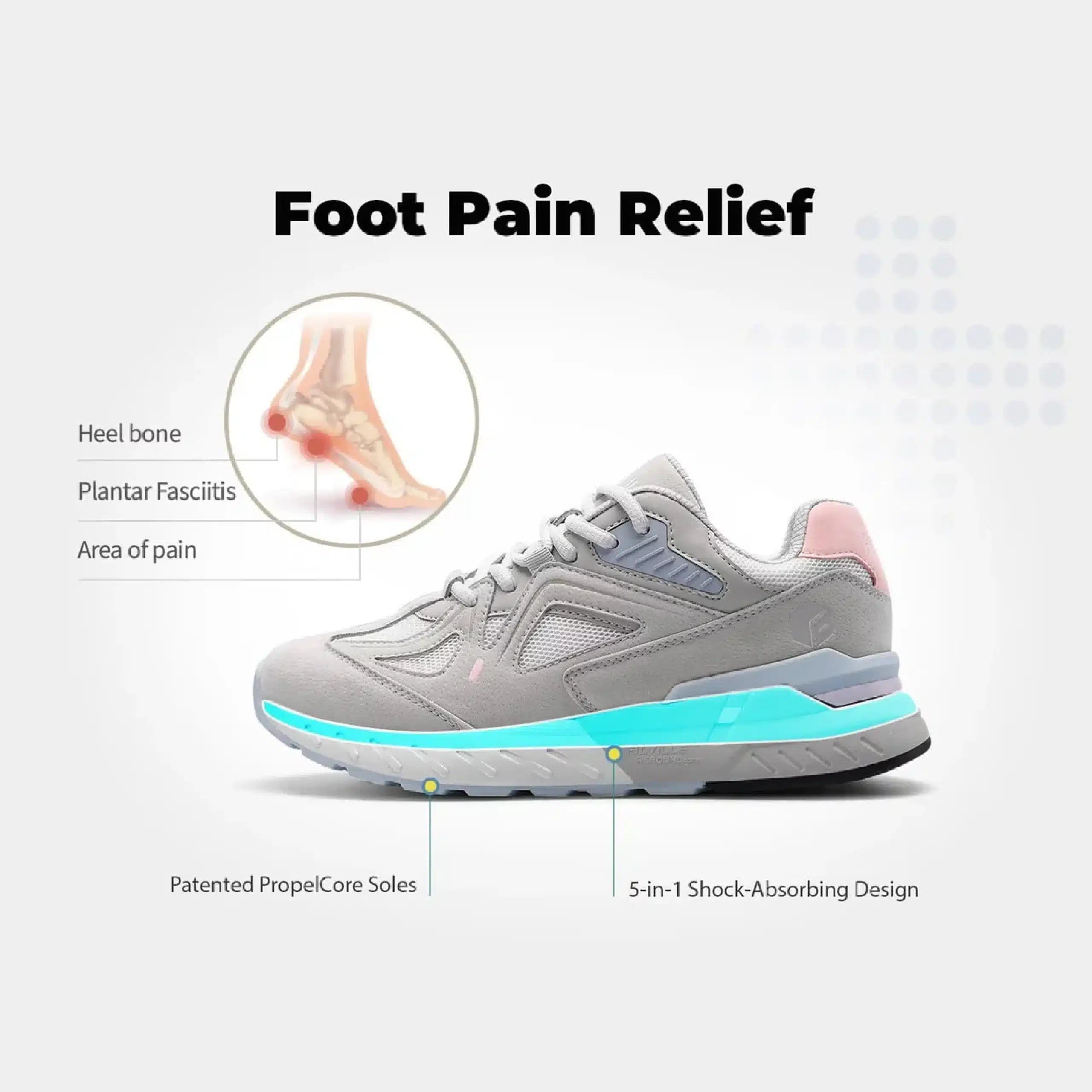 FitVille Women's Rebound Core Walking Shoes