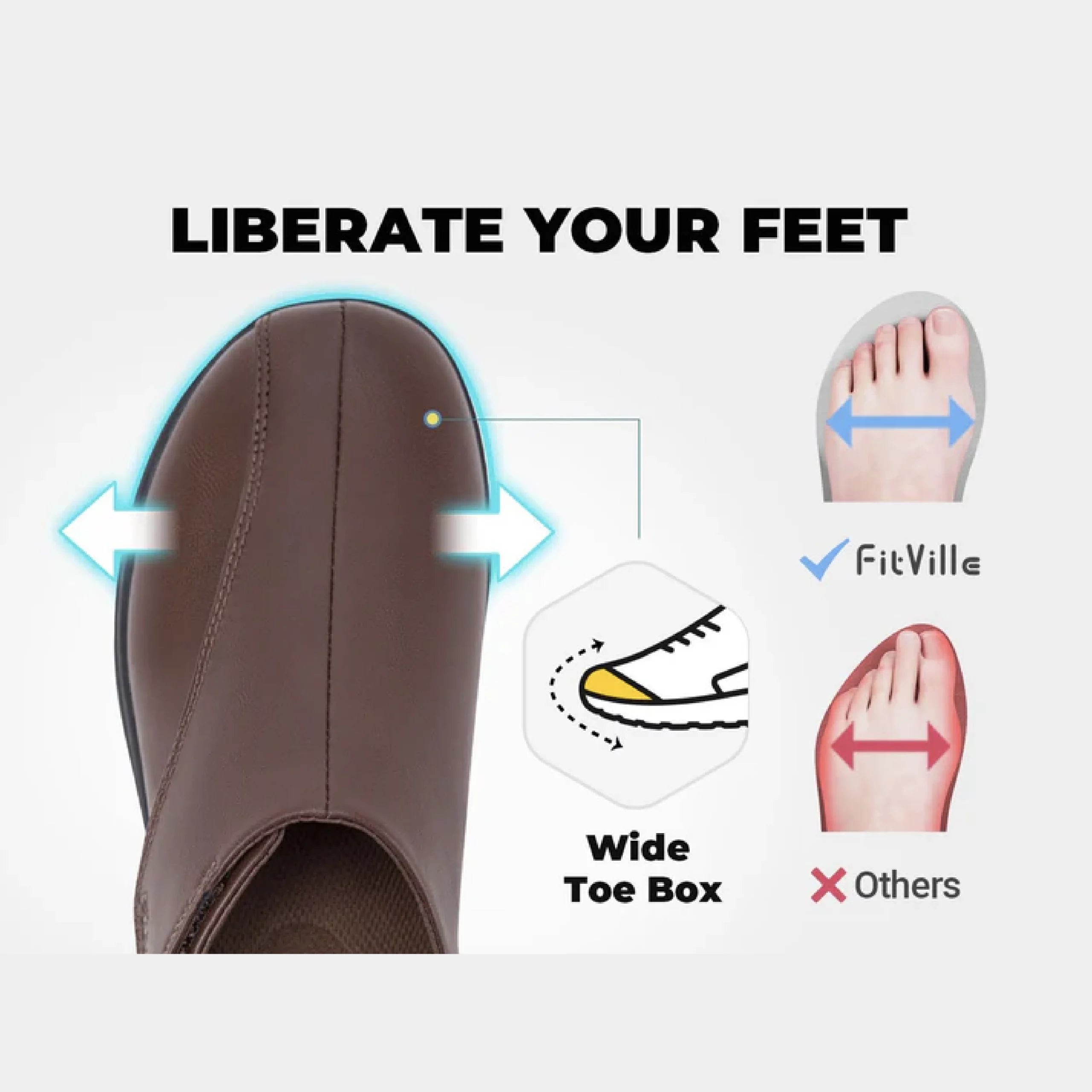 FitVille Women's EasyTop Deluxe Dress Shoes