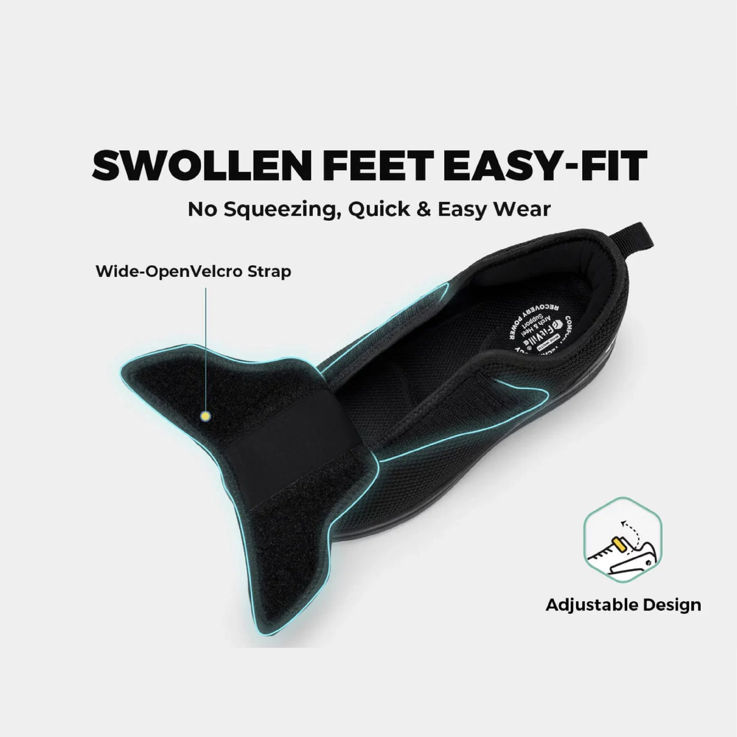 FitVille Women's EasyTop Wings Diabetic Shoes V2