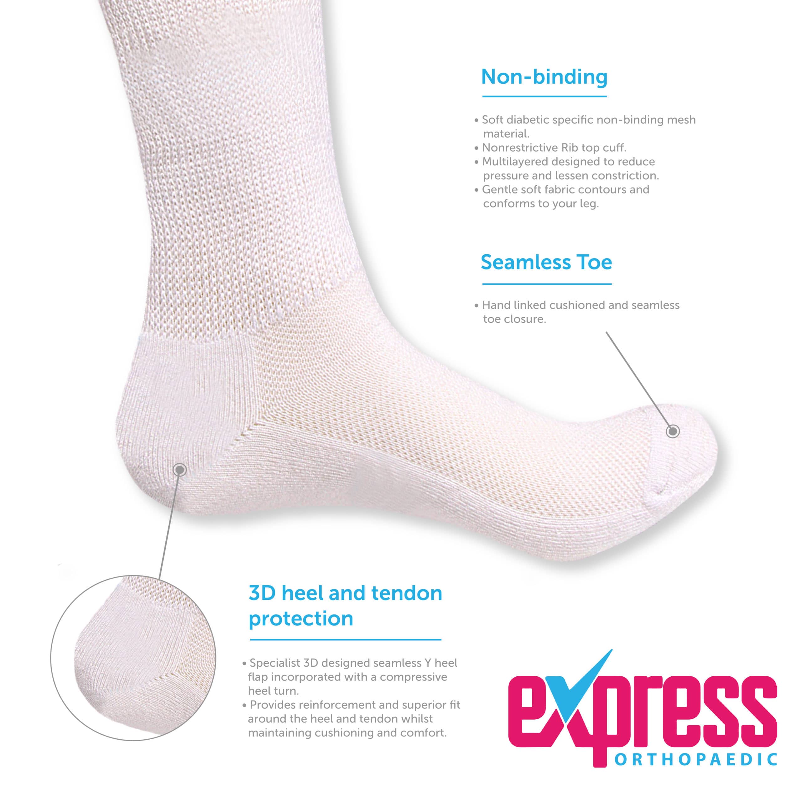 Diabetic Socks With Bamboo (Pair)