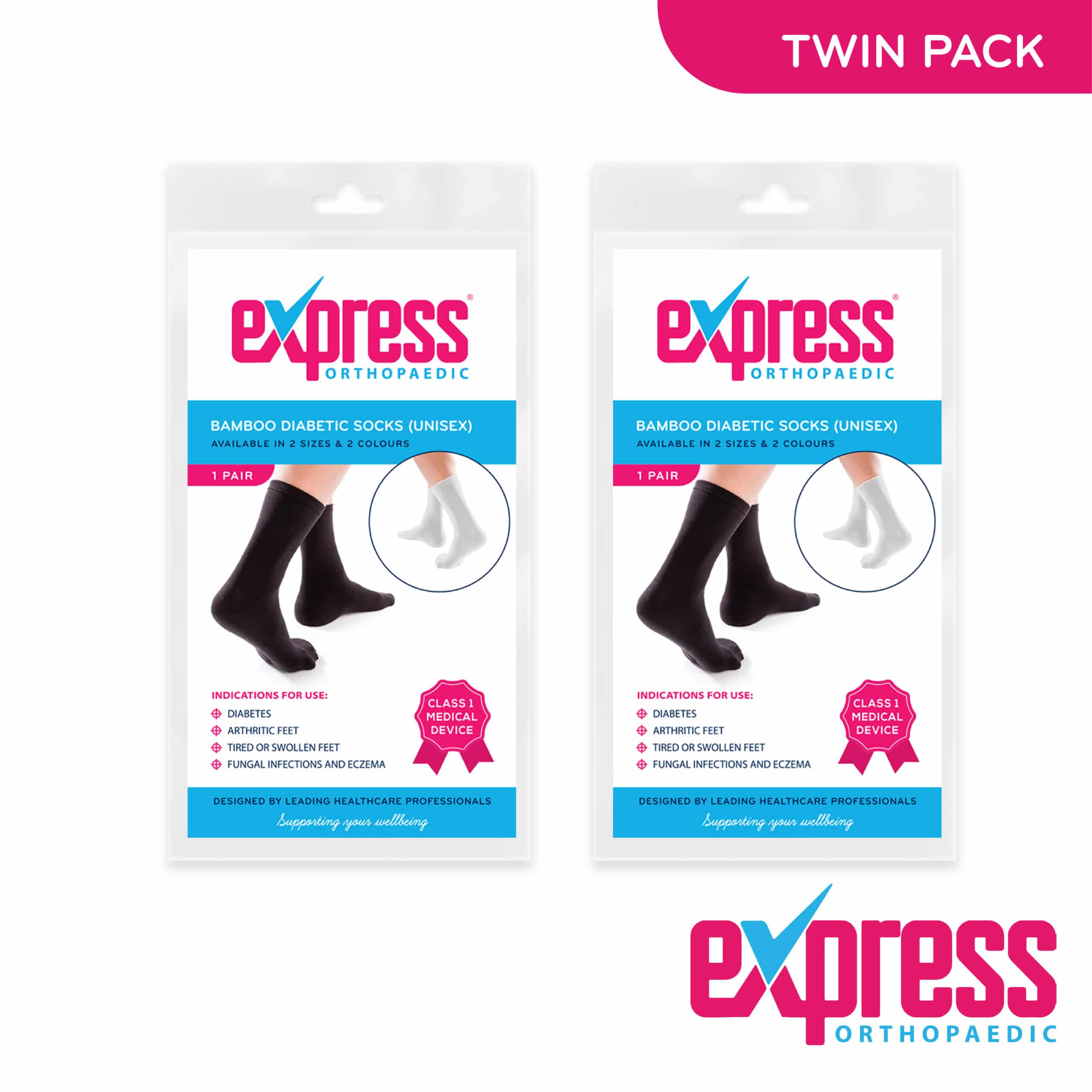 Diabetic Socks With Bamboo (Pair)