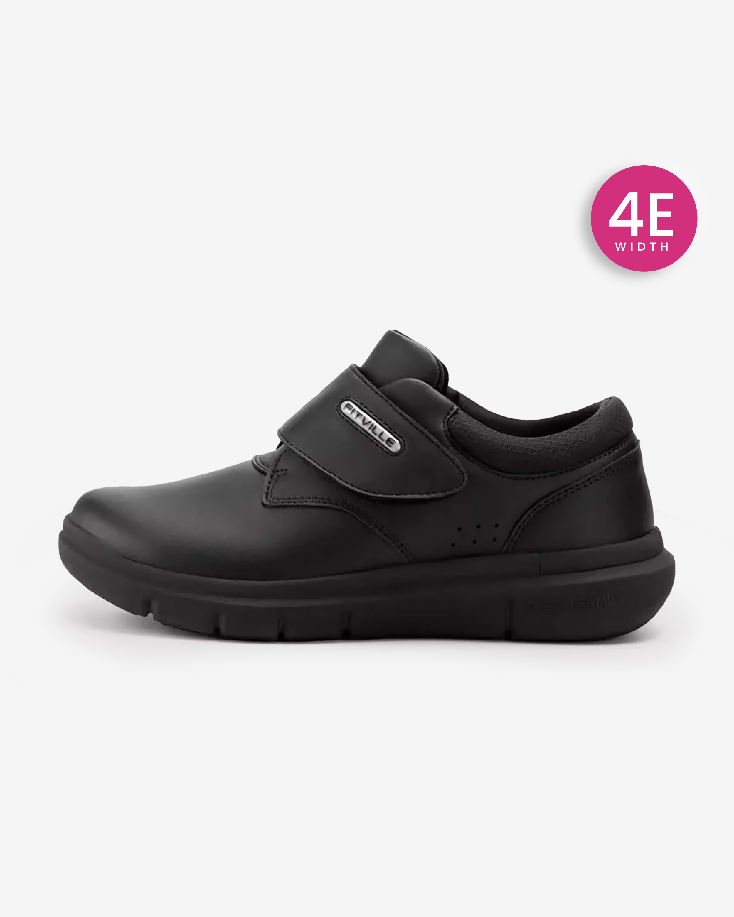 FitVille Men's EasyTop Deluxe Dress Shoe