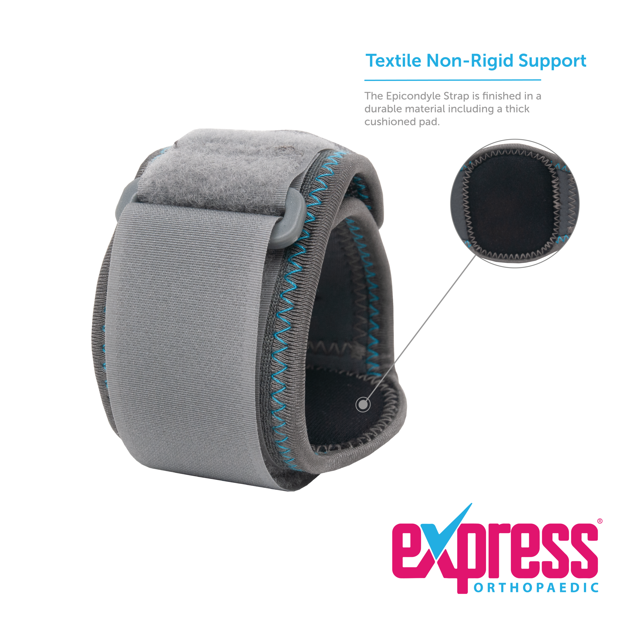 Finished in a durable material including a thick cushioned pad.