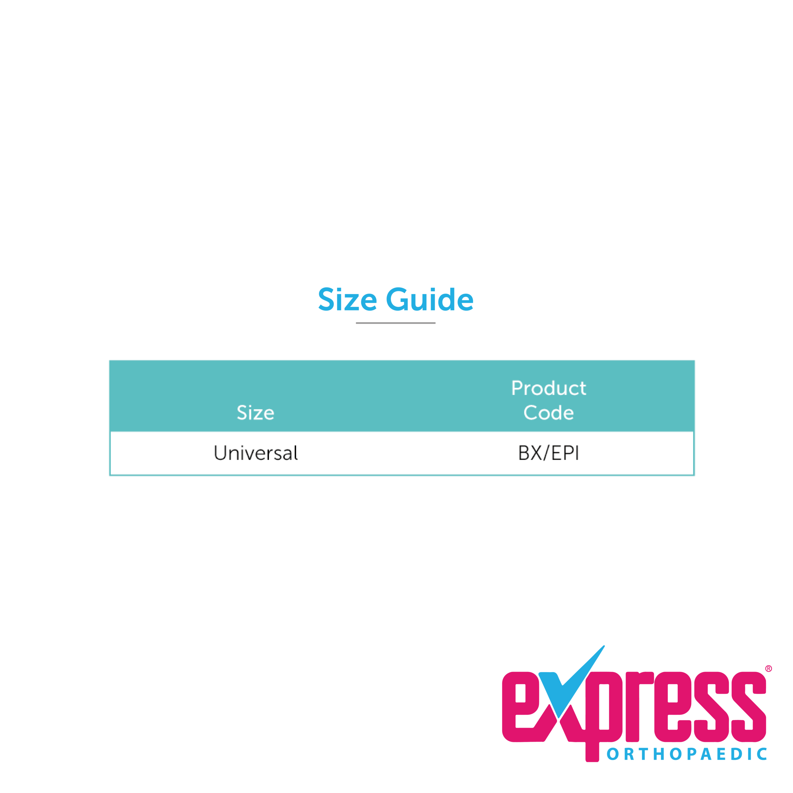 Express Orthopaedic® Epicondyle Strap Size Chart