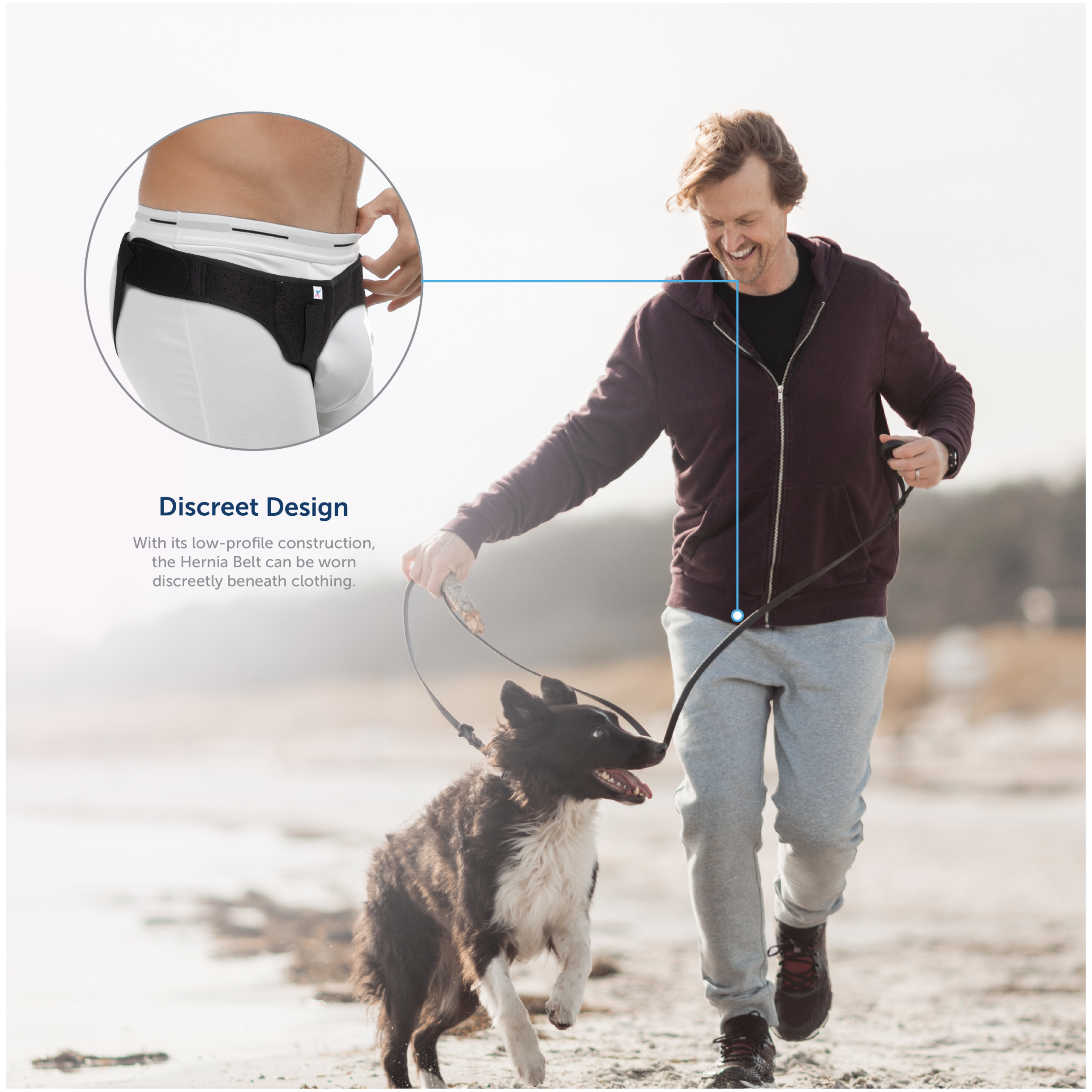 Hernia Belt for Inguinal Hernia Support, Left & Right