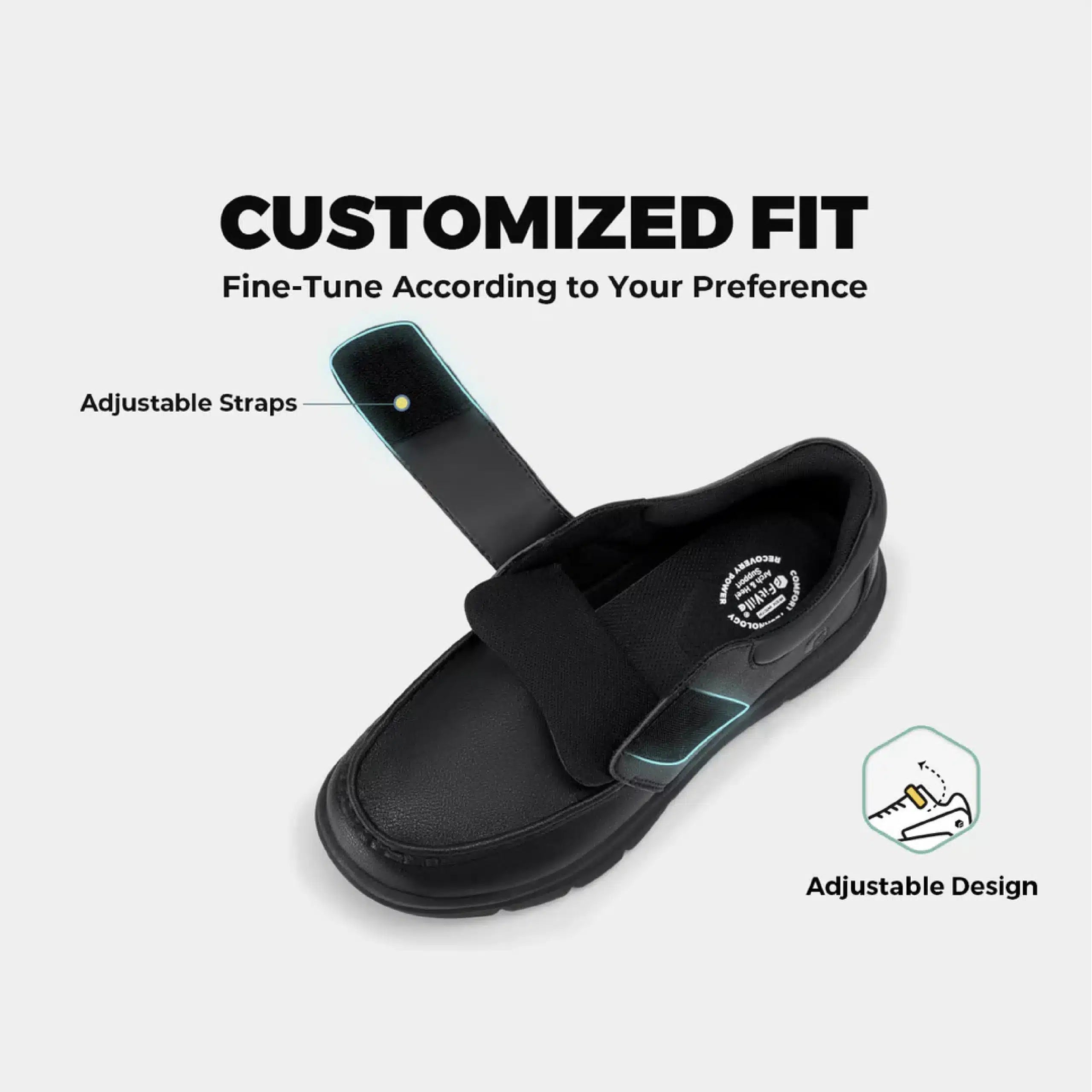 FitVille Men's BriskWalk Elite Dress Shoes