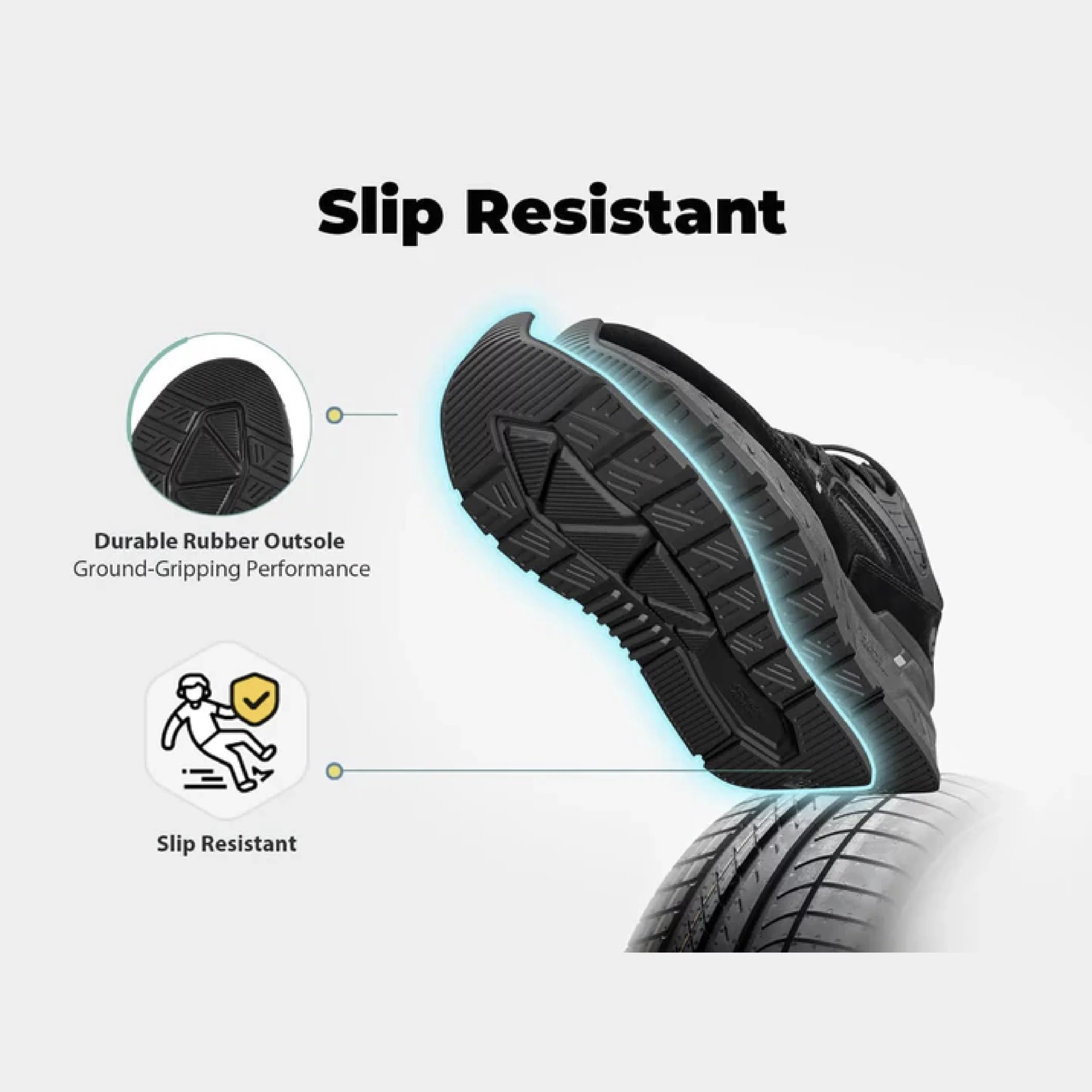 FitVille Men's Rebound Core Walking Shoes