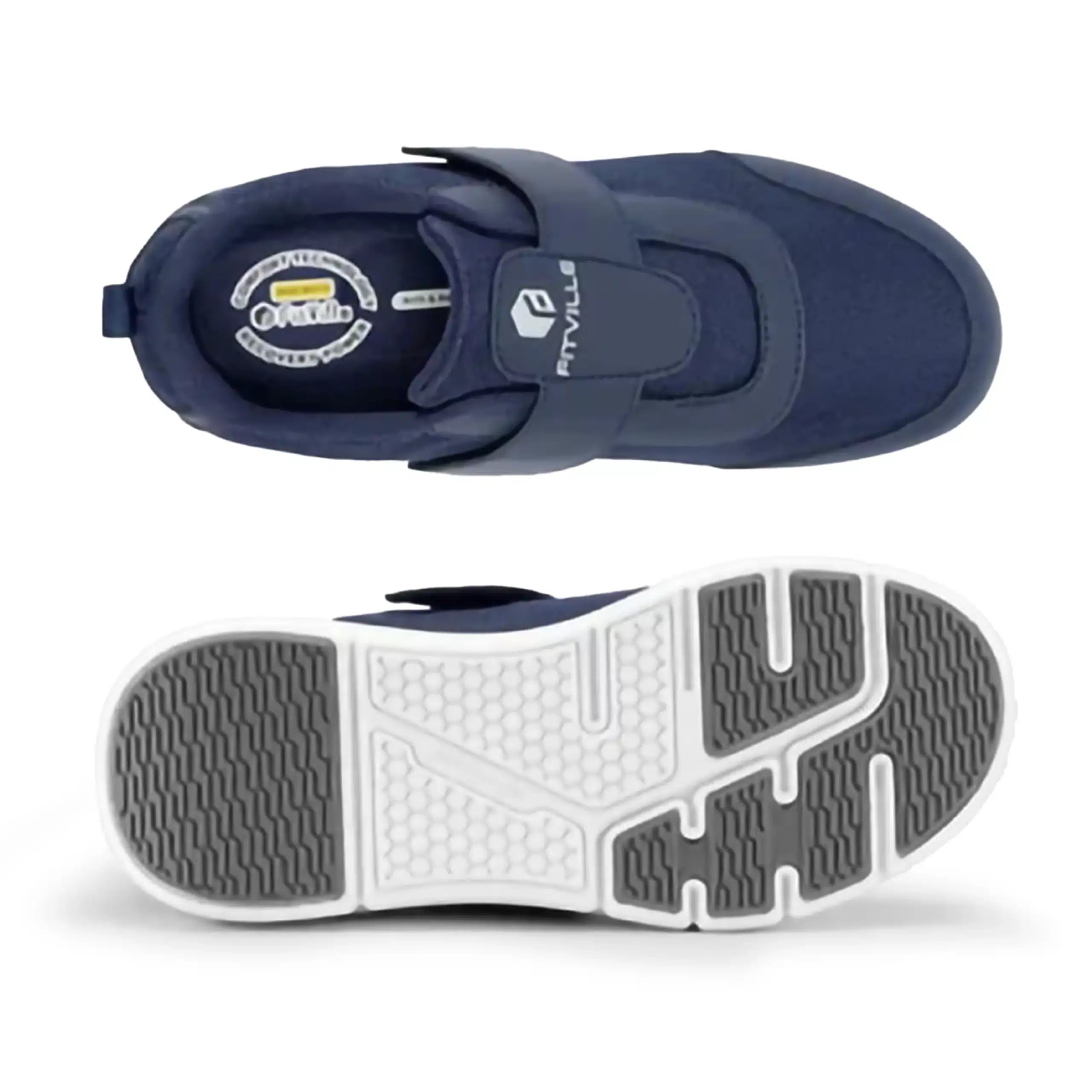 FitVille Men's EasyTop StrapEase Diabetic Shoes