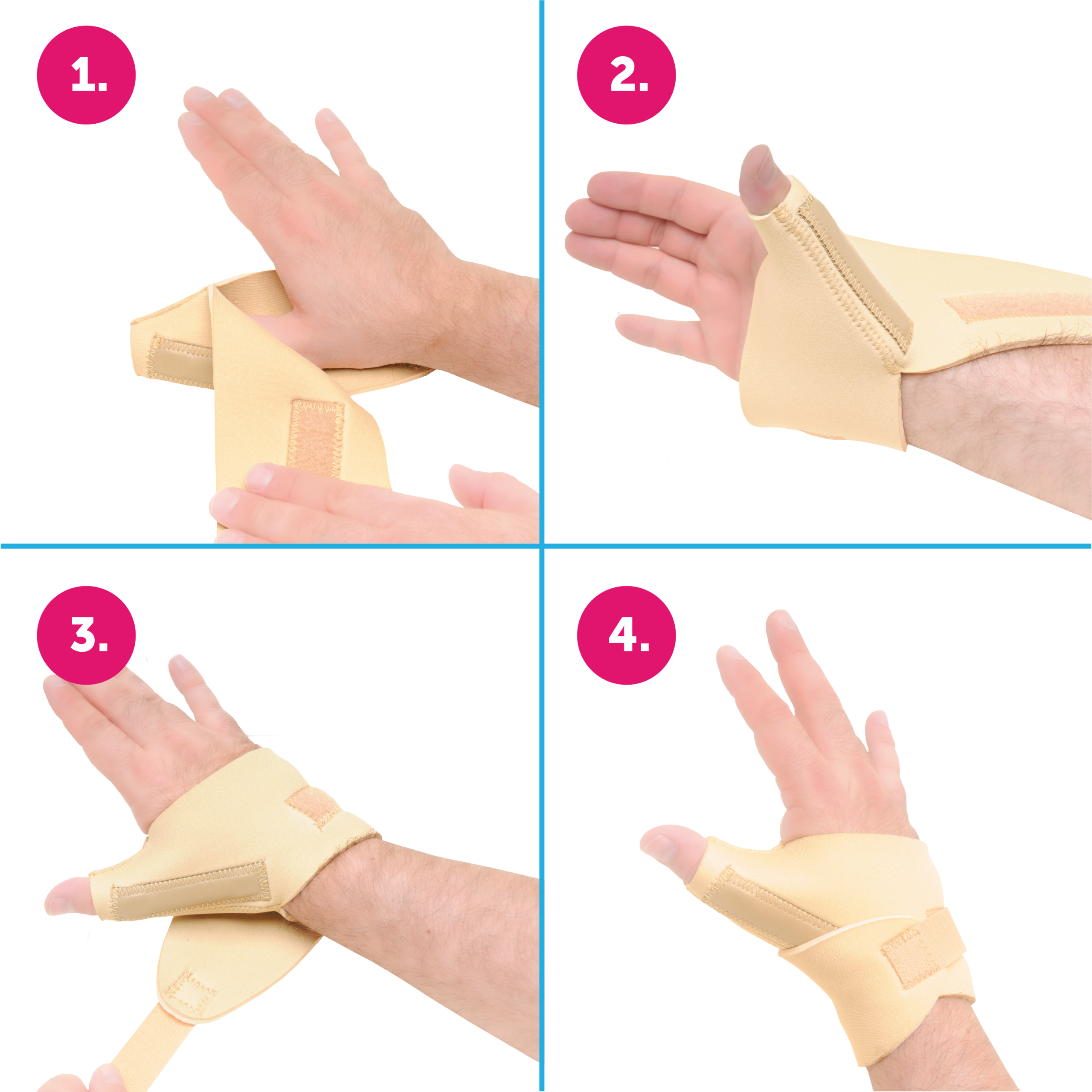 How to fit the neoprene neoprene thumb abduction spica