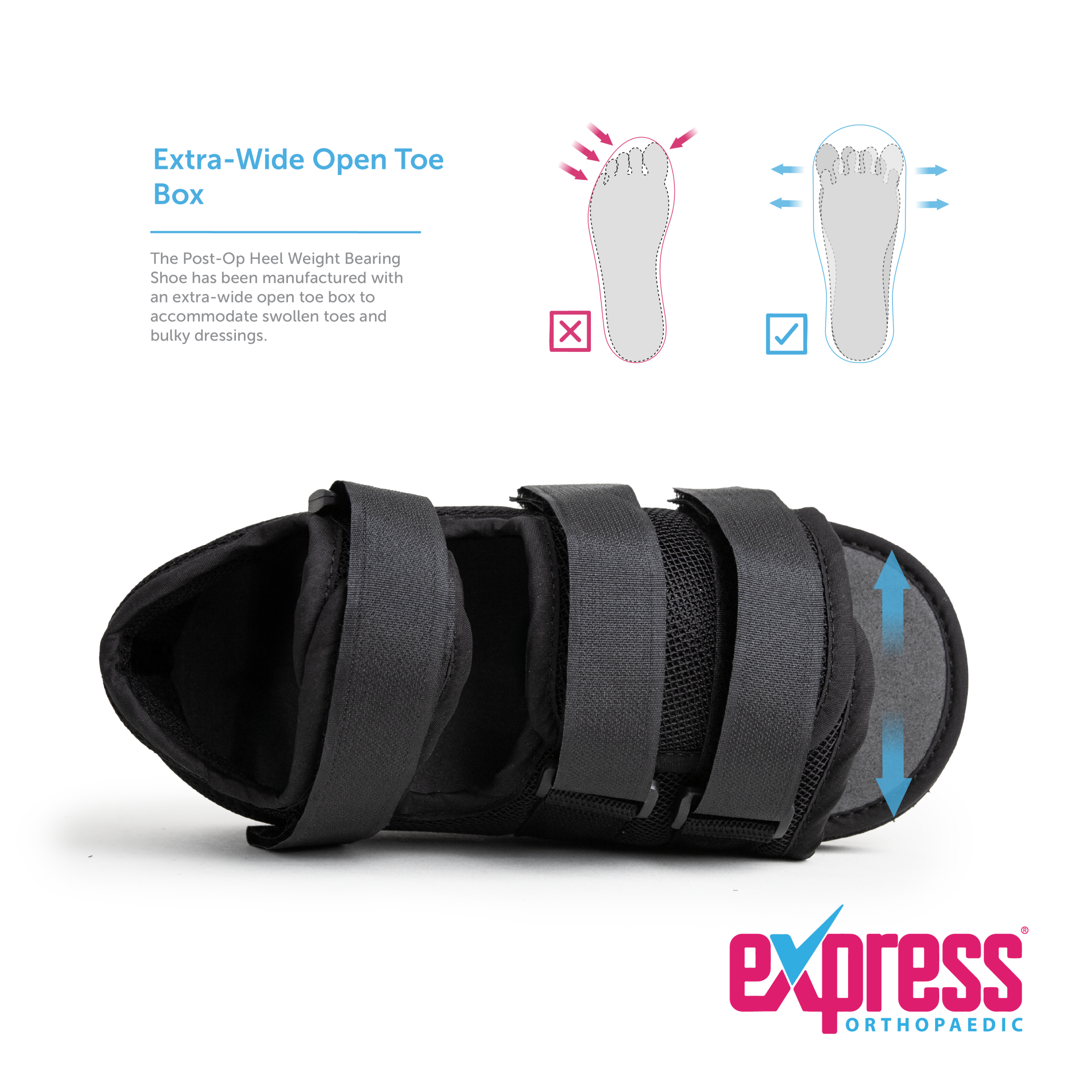 Post-Op Heel Weight Bearing Shoe