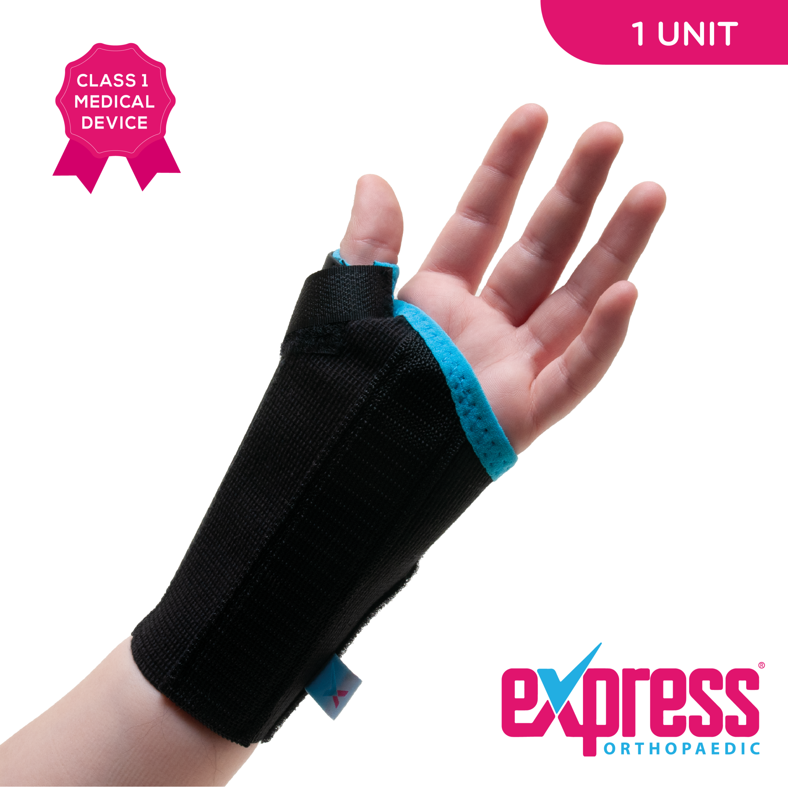 Elastic Wrist & Thumb Brace for Children, Class 1 medical device, supplied individually