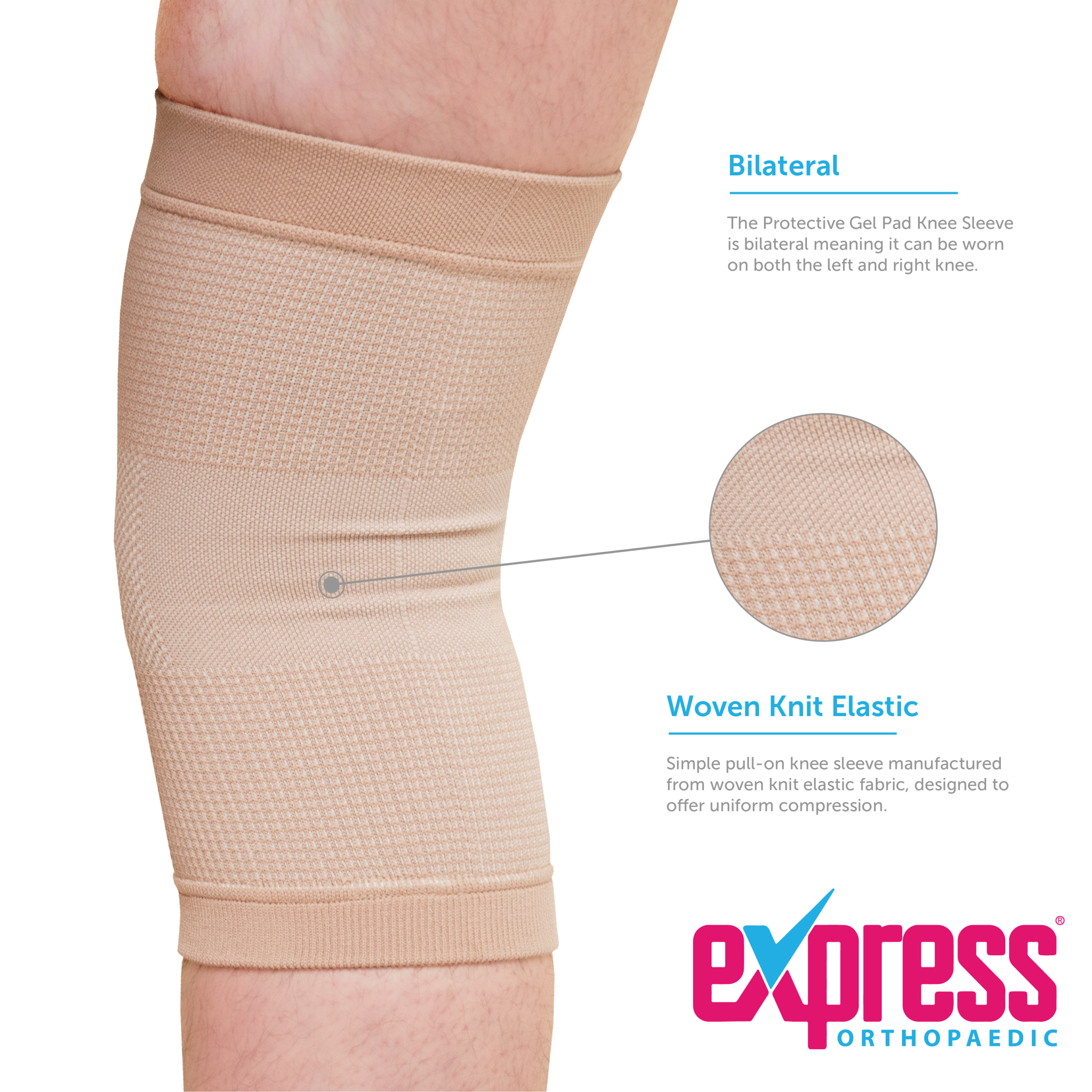 Manufactured from woven knit elastic fabric