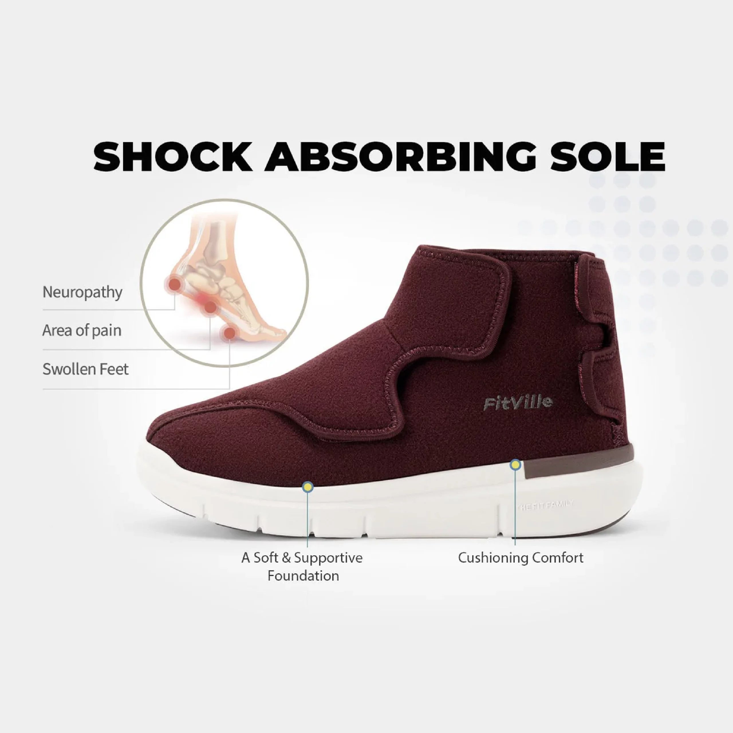 FitVille Women's EasyTop Diabetic Winter Boots V2