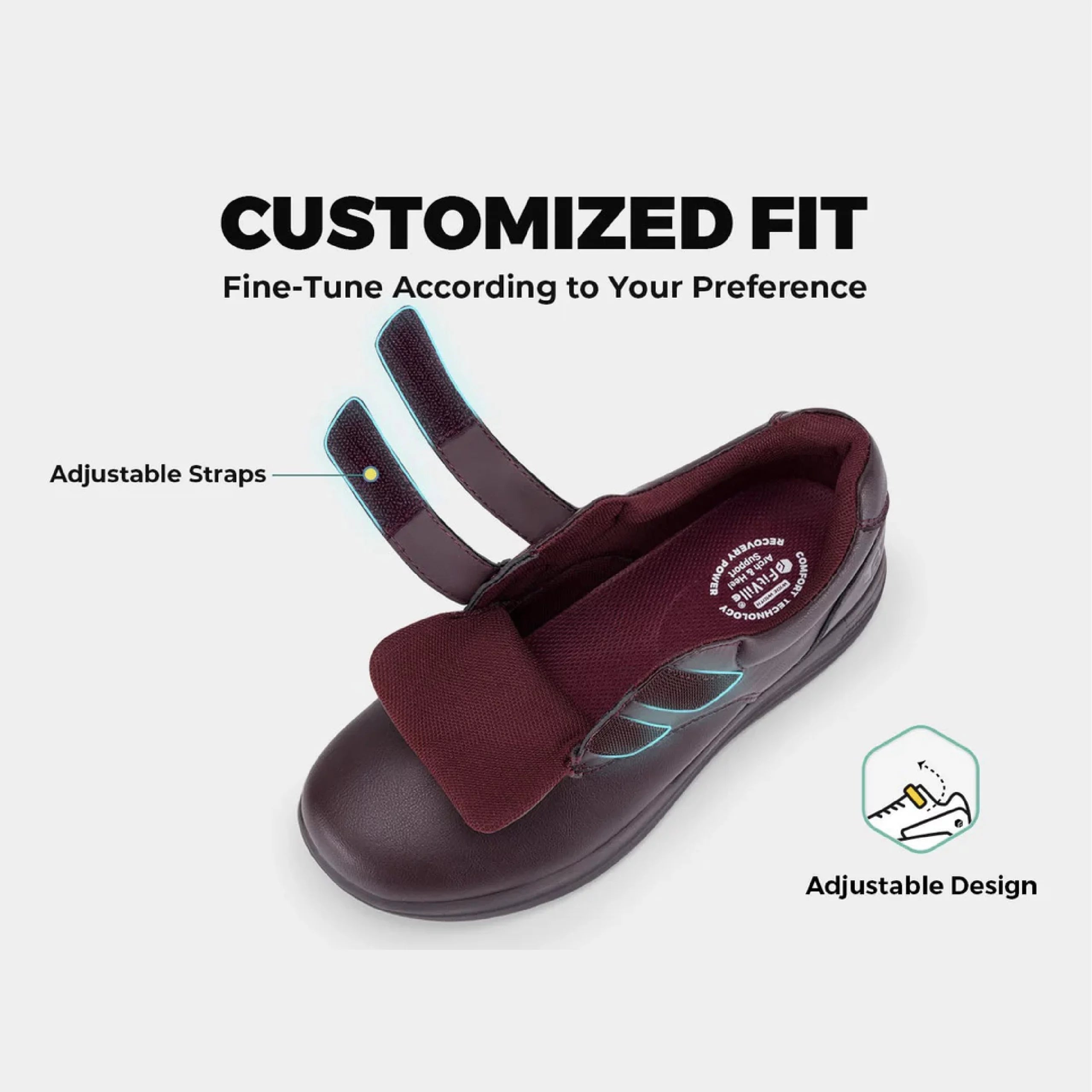 FitVille Women's BriskWalk Elite Dress Shoes