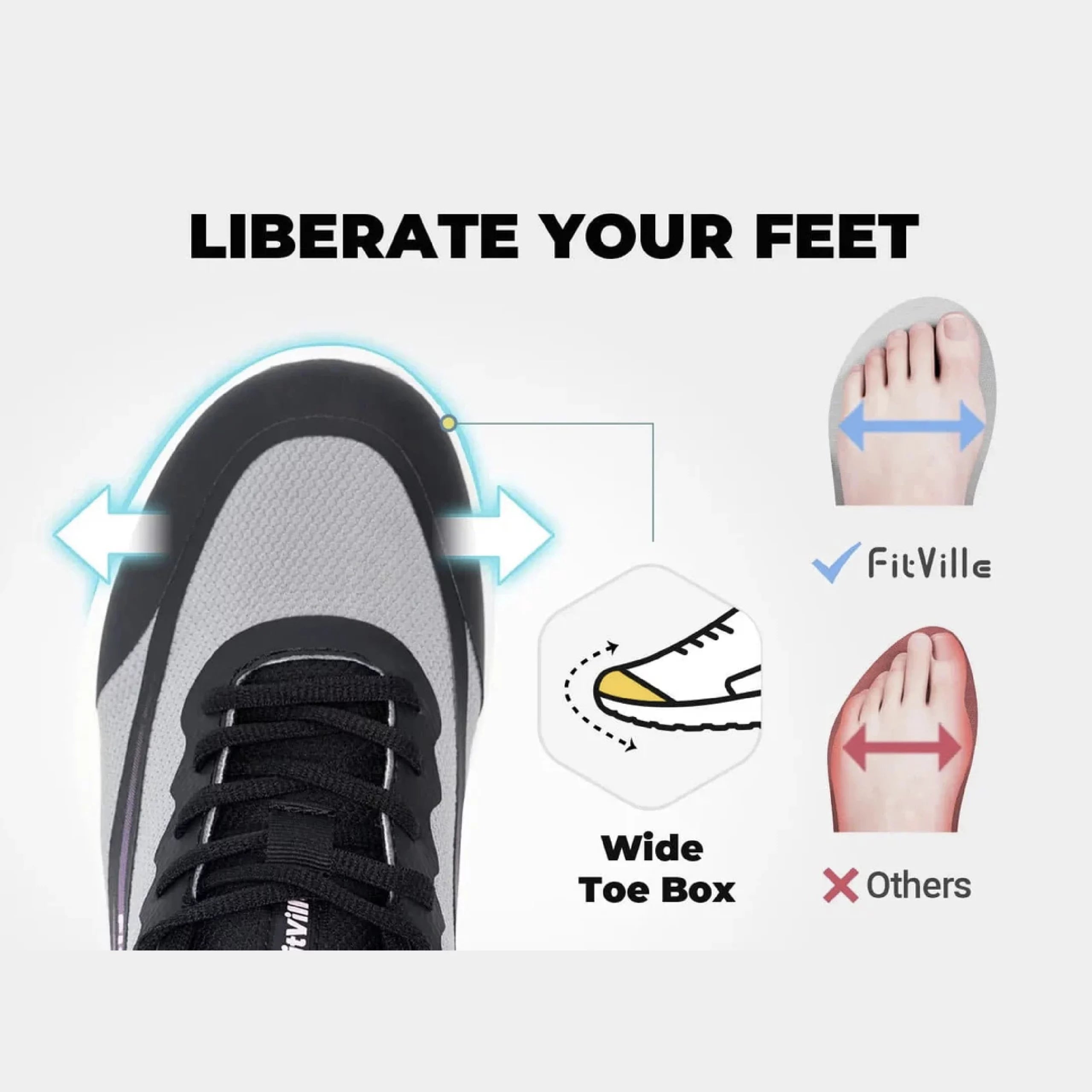 FitVille Women's StepEase Gym Shoes